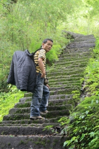 Nima ascending the stairway to heaven